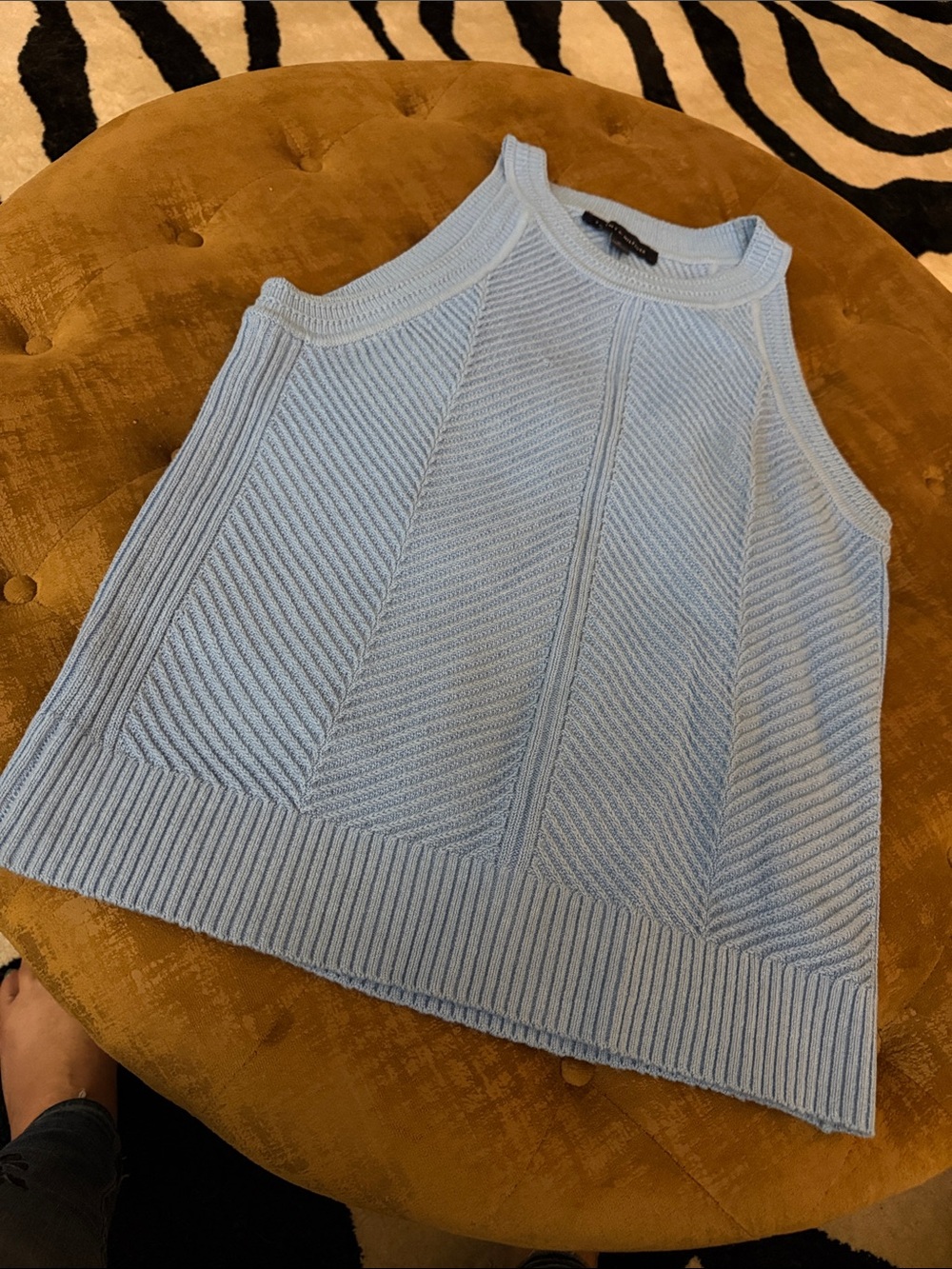 Tommy Hilfiger Light Blue Knit Tank